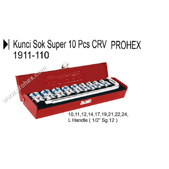 Kunci Sok Super CRV  Prohex  1911-110