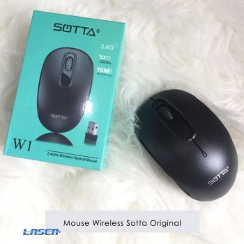 Mouse USB Wireless W1 Sotta - Tanpa Kabel Bluetooth Murah Laptop PC