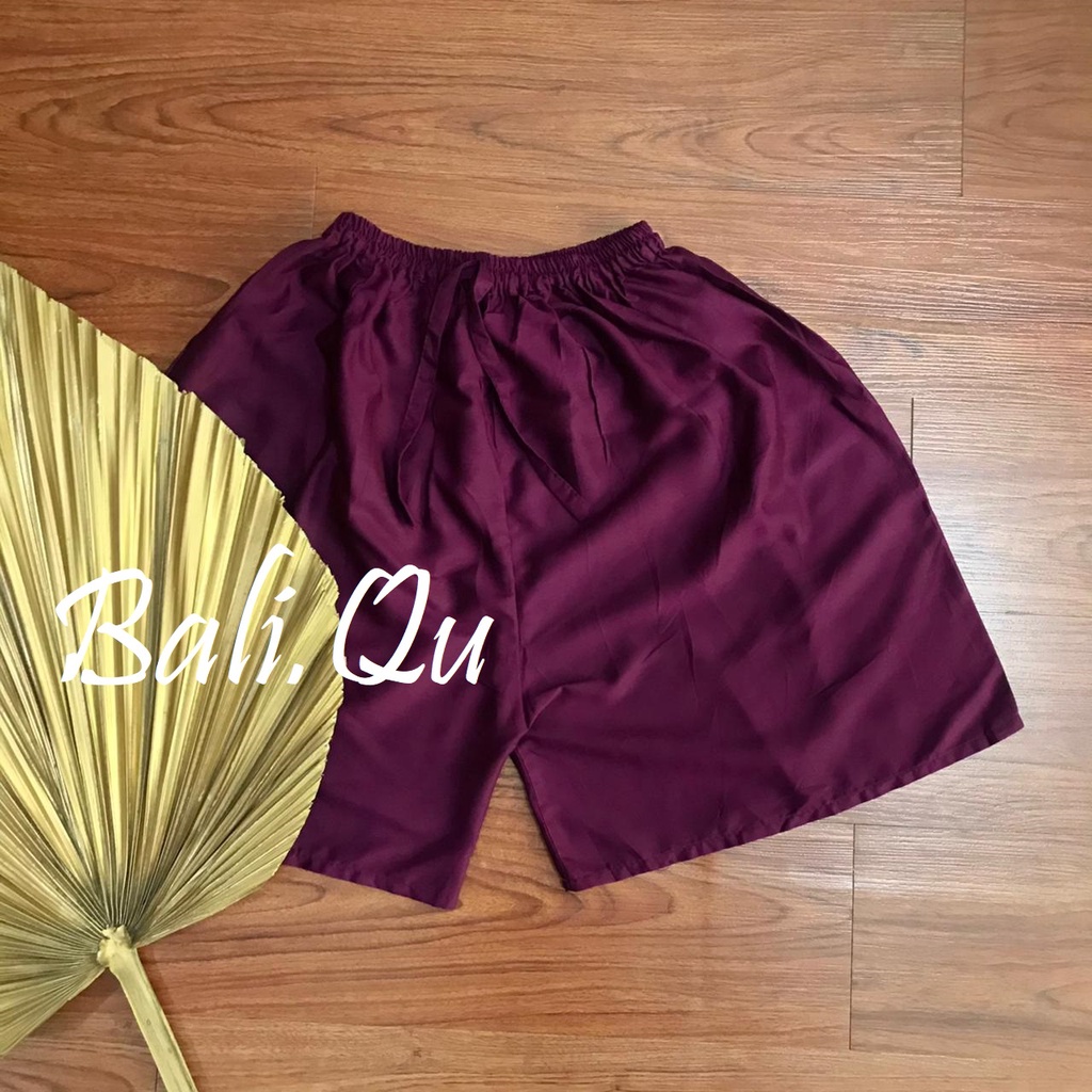 Celana Pendek Polos Jumbo Bali-UNGU