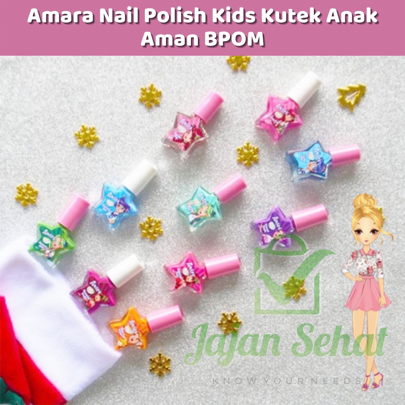 Amara Nail Polish Kids Kutek Anak Aman BPOM