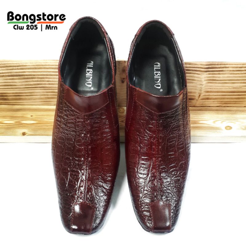 sepatu pantofel pria formal kulit asli lancip berkualitas premium