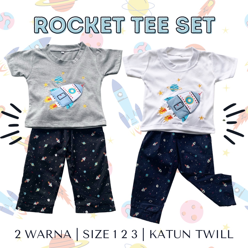 Grosir rocket tee set