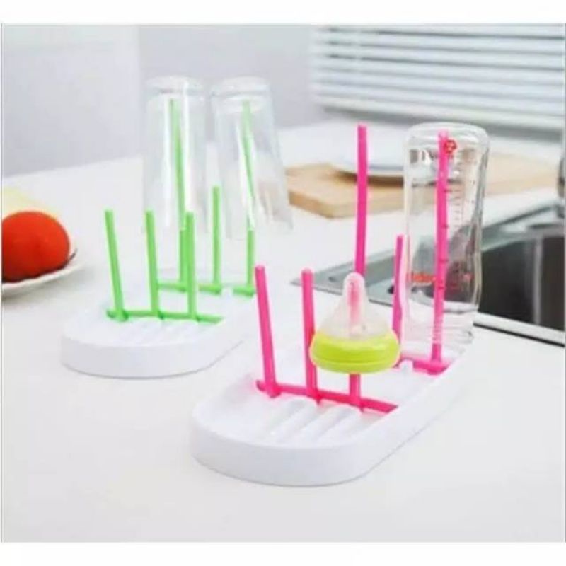 Rak Botol Susu &amp; Gelas Tirisan Dot Mug Drying Rack Rak tirisan botol