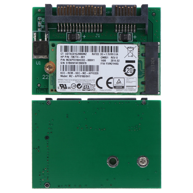Btsg mSATA SSD to 2.5inSATAGps Adapter Card SATA3 Adapter Card MINI PCIE Converter