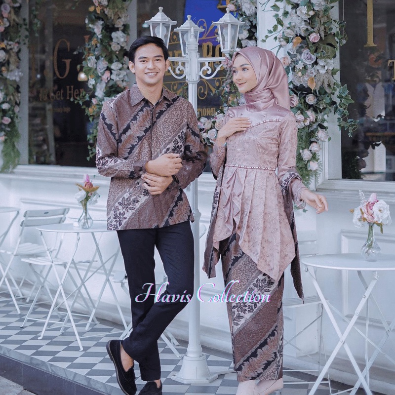 Batik Couple Kebaya Modern Kebaya Wisuda Lamaran Baju Tunangan Batik Brukat Terbaru Baju Couple Kondangan Terbaru 2022