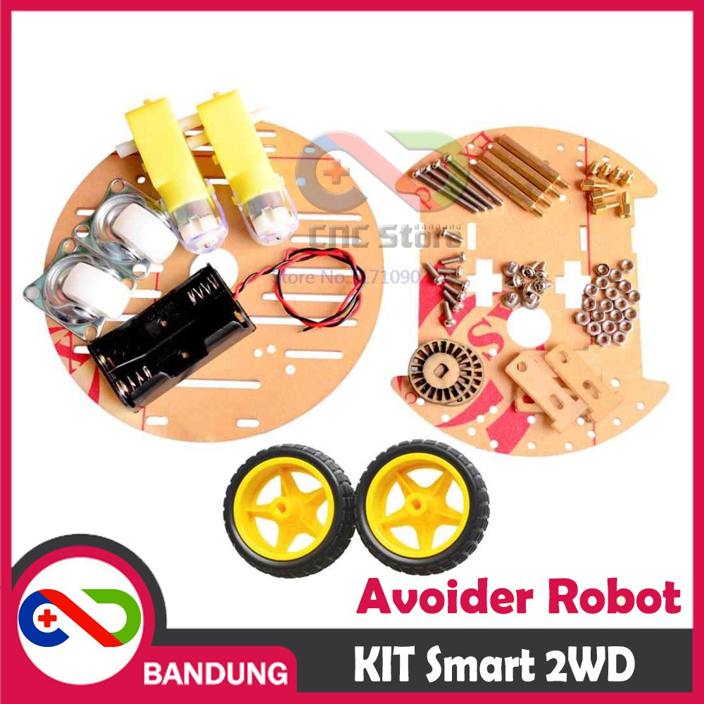 KIT SMART CAR CHASSIS CHASIS 2WD SUMO ROBOT OBSTACLE AVOIDANCE DIY