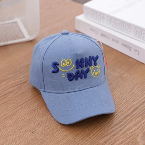 Topi Baseball Anak Bordir Sunny Day Drill Premium Usia 2-10 Tahun
