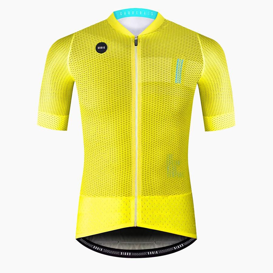 GOBIK CARRERA JERSEY - GLOW LIME - BAJU JAKET SEPEDA
