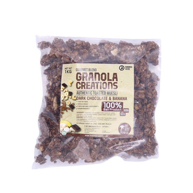 Granola Creations Dark Chocolate &amp; Banana (Gourmet Blend) 1kg - Choco Banana