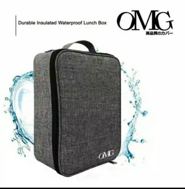 Lunch box Bag insulated OMG Tas Bekal Kotak Cover Makan Panas Dingin