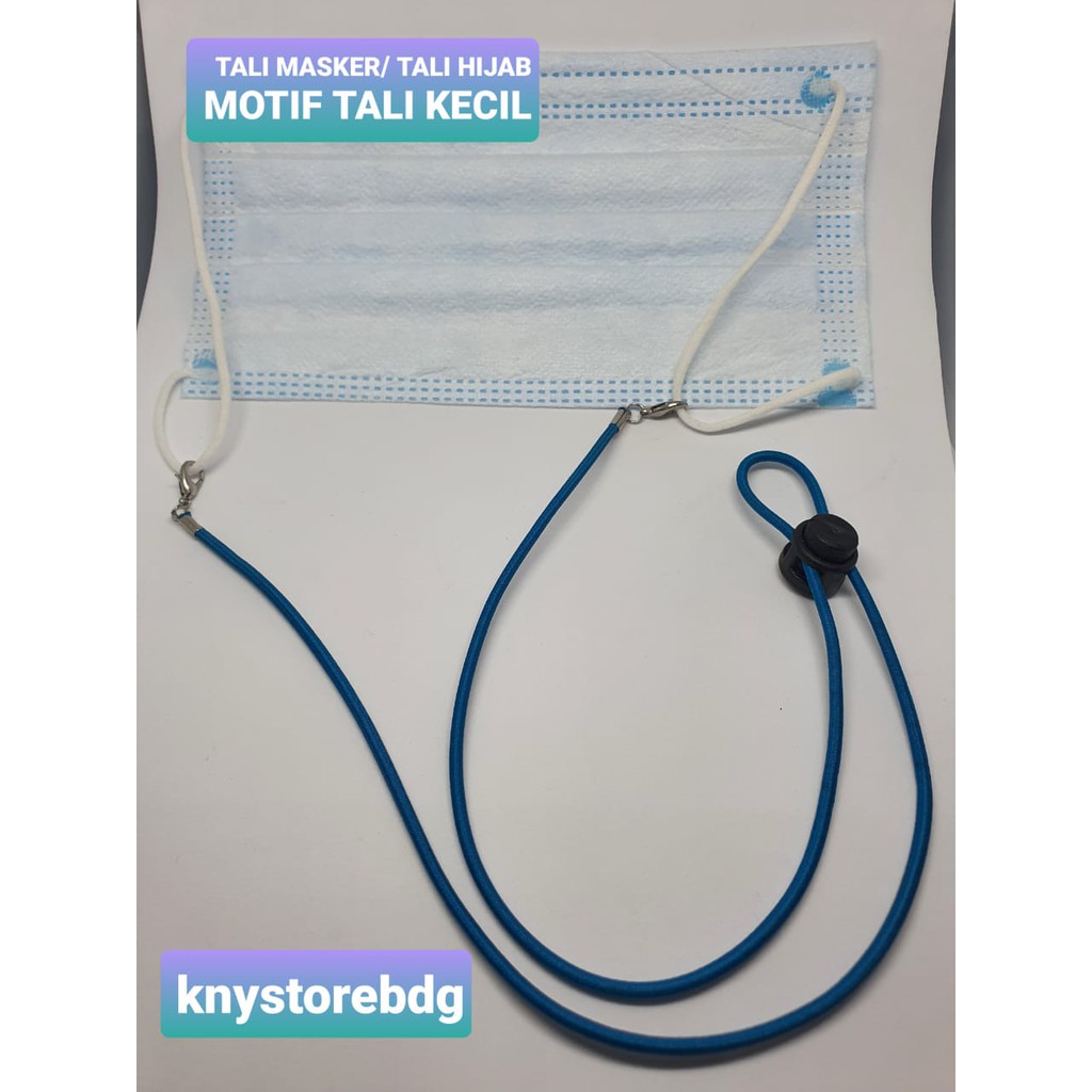 TALI MASKER / TALI HIJAB / PENGAIT MASKER MOTIF TALI KECIL