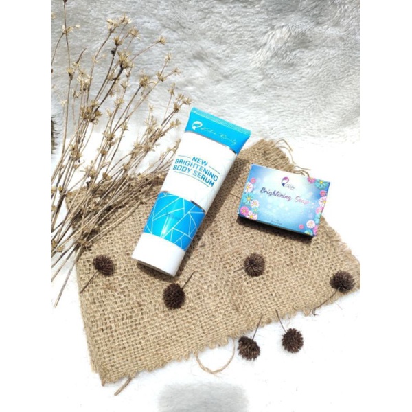 paket cerah sabun dan body serum kedas beauty original