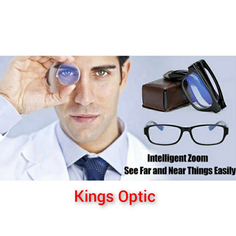 Kacamata baca lipat auto focus anti sinar blue keren original barang import
