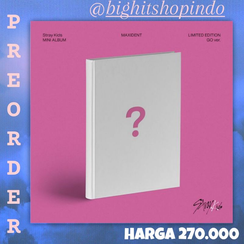 [PO- LUCKYDRAW EVENT] Stray Kids - Mini Album [MAXIDENT] (GO Ver.) (LIMITED EDITION) // ALBUM STRAY 