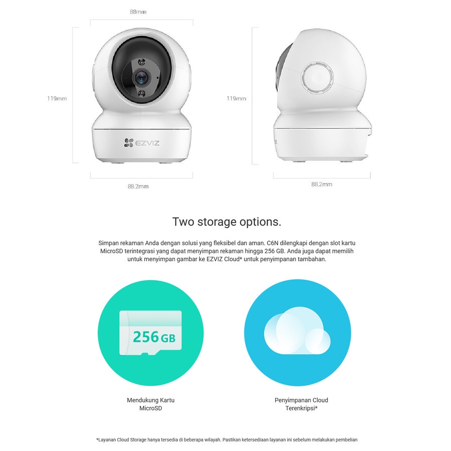 Ezviz C6N Smart Wifi Pan Tilt Camera 4MP