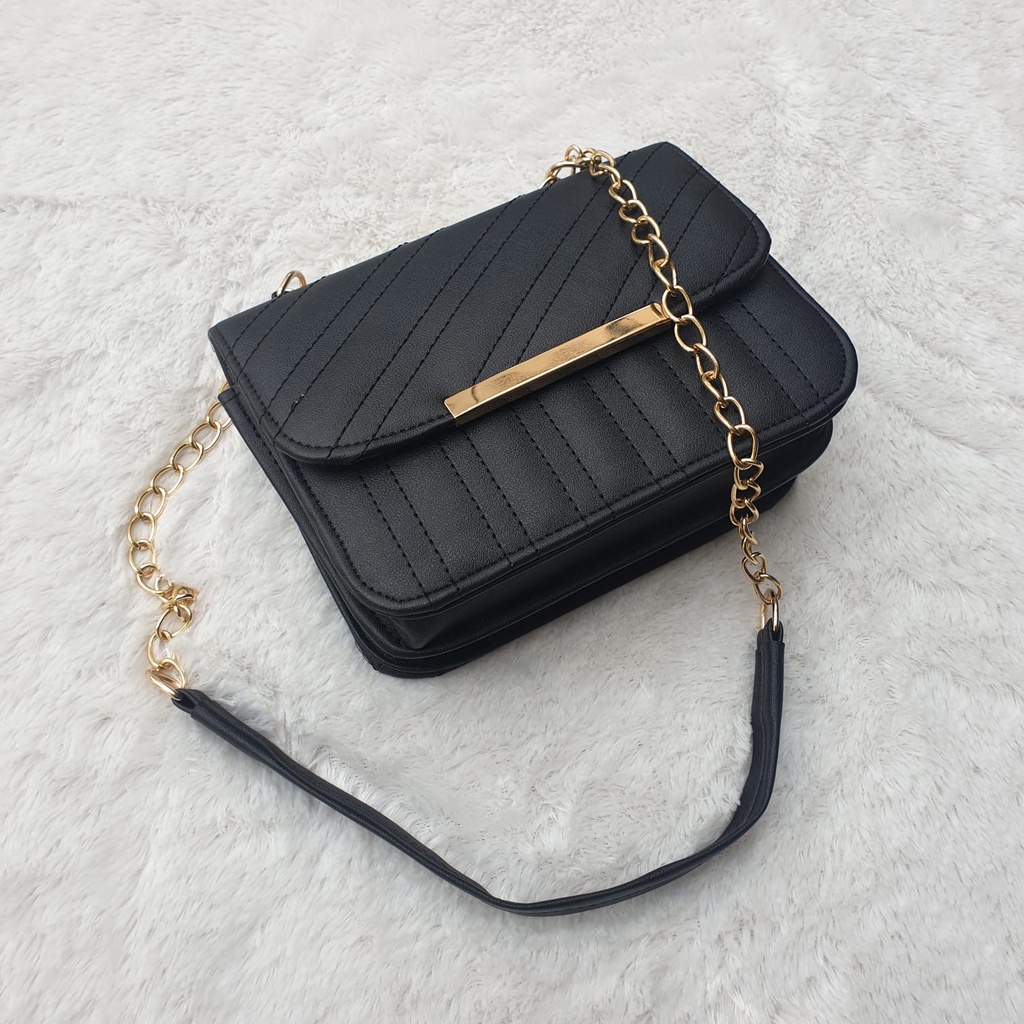 Slingbag Wanita Enola Embose Tas Selempang Cewek Perempuan Tali Rantai 6307