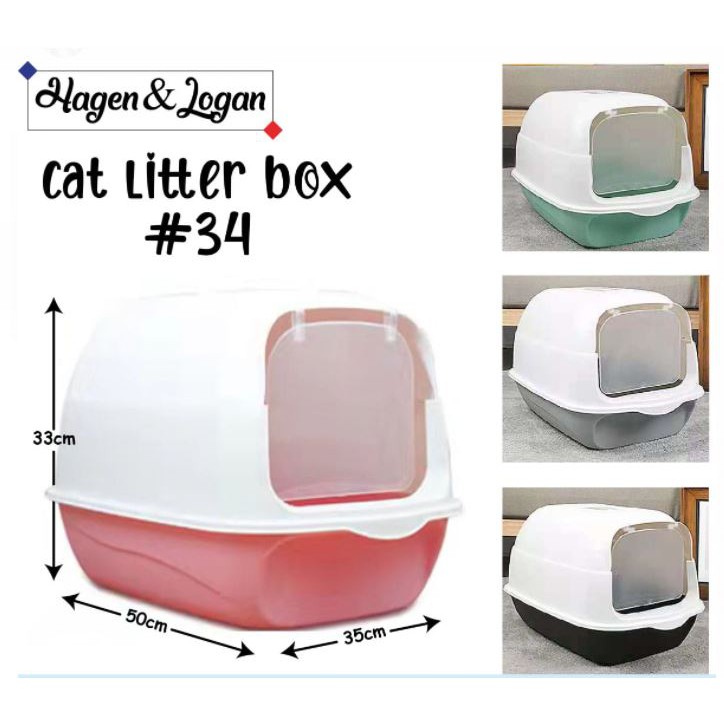 Cat Litter Box 34 Free Sekop - Pet Toilet Kucing Bak Pasir