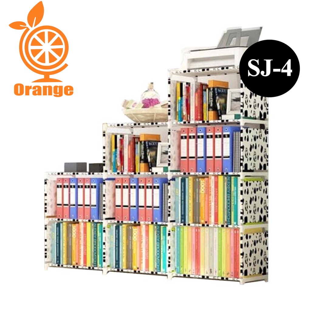 Rak Buku Portable Triple 3 Sisi Multifungsi 12 Layer 9 Susun WD
