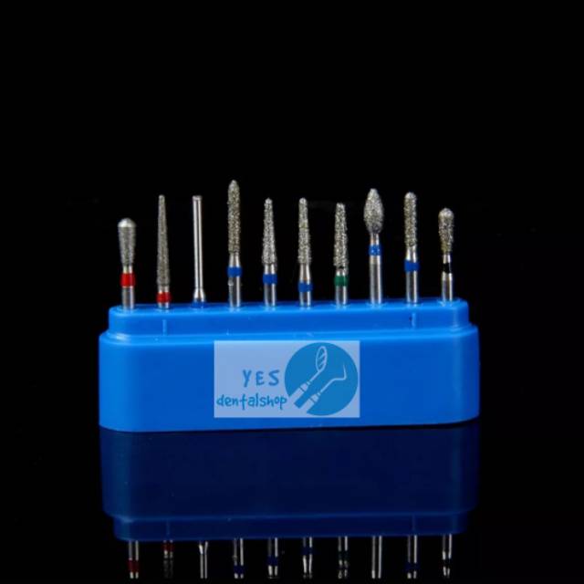 Bur Crown Preparation Molar / bur preparasi molar /  Gigi high speed /bur biru/ blue bur