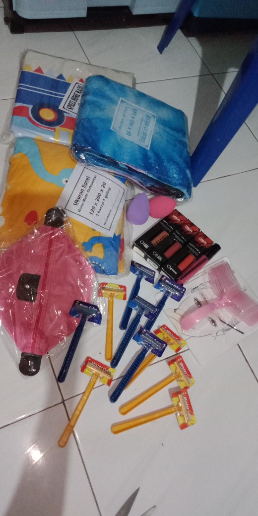 Seprai Homemade Murah, Motif Pink Panda