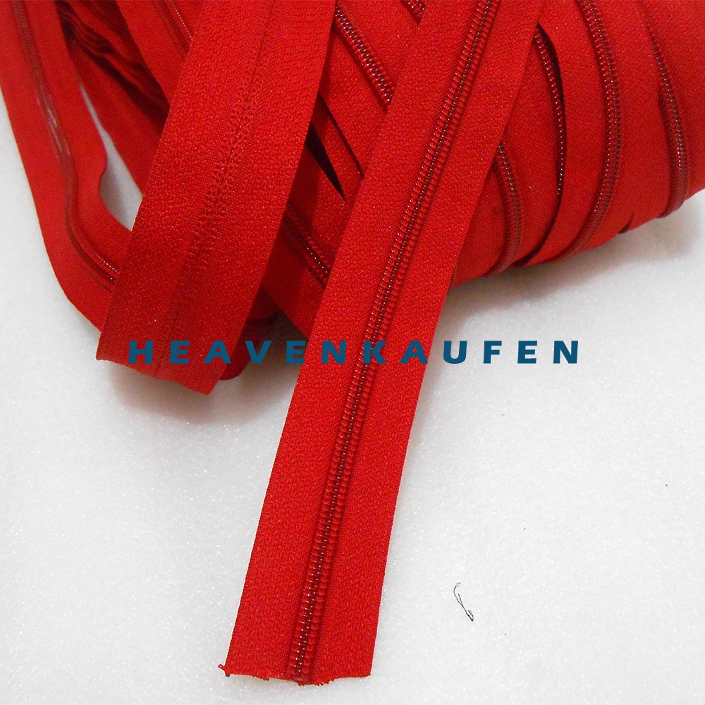 Resleting/Zipper YKK Merah No.5 Meteran