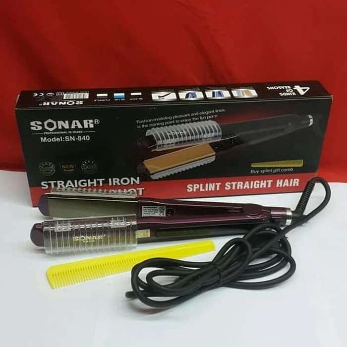 Catok Sonar 2 In 1 Sn-840/Catok Lurus Keriting/Catok Sonar Berkualitas