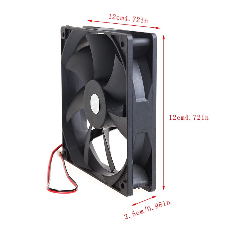 Cre 120x120x25mm Kipas Pendingin CPU Untuk DC 12V 2pin Silent Cooling Fan CPU Cooler Chassis Radiator Untuk Kipas Komputer Desktop