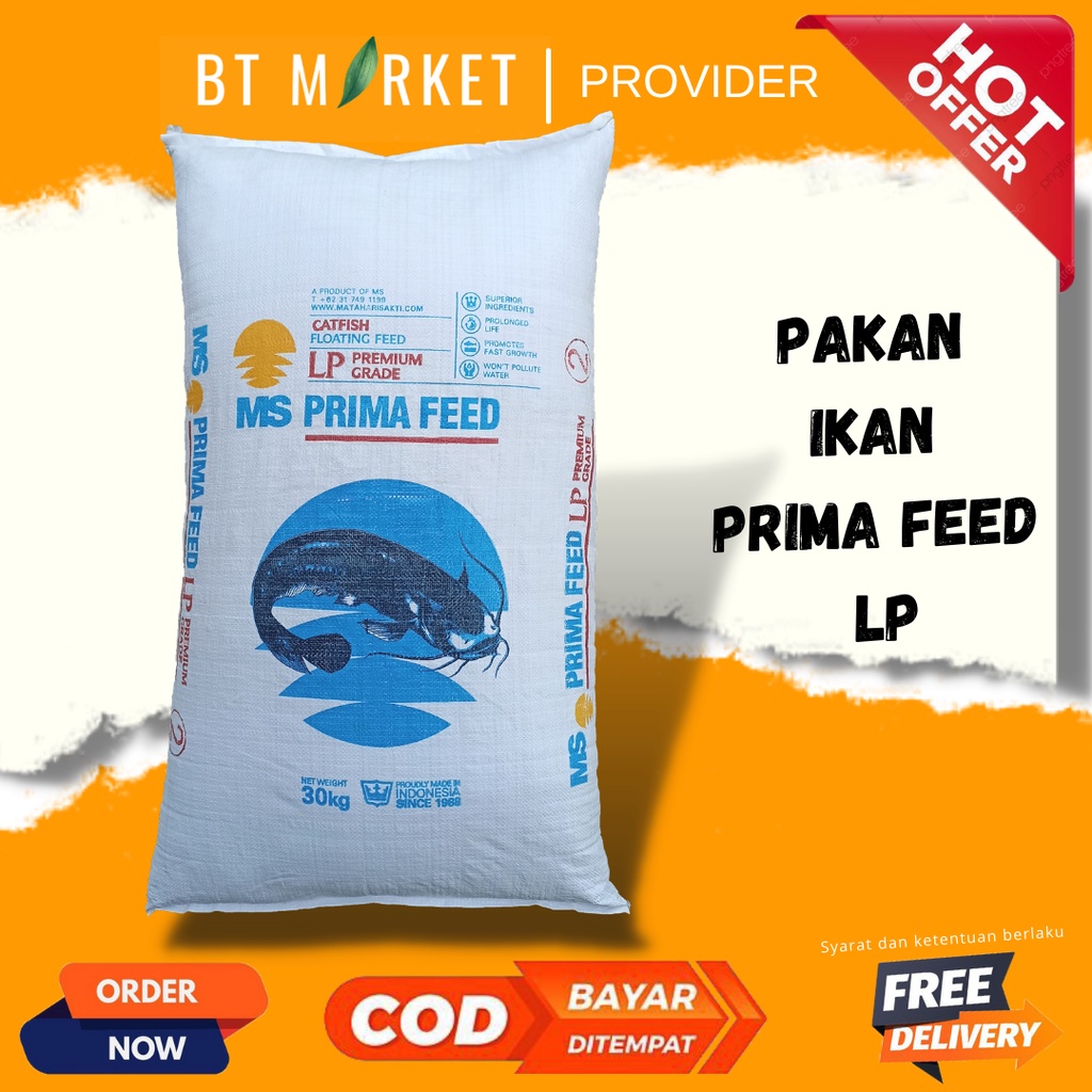 Pelet Ikan Pakan Ikan PF LP (10 kg) nila, mas, patin, bandeng, gurame, dan lele