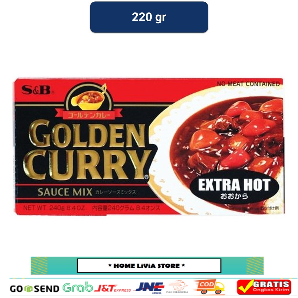 

S&B Golden Curry Mix Extra Hot 220 gr