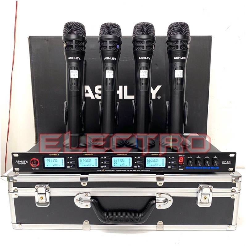 ESHOP- mic wireless ashley MC FOUR original 4channel mic free koper