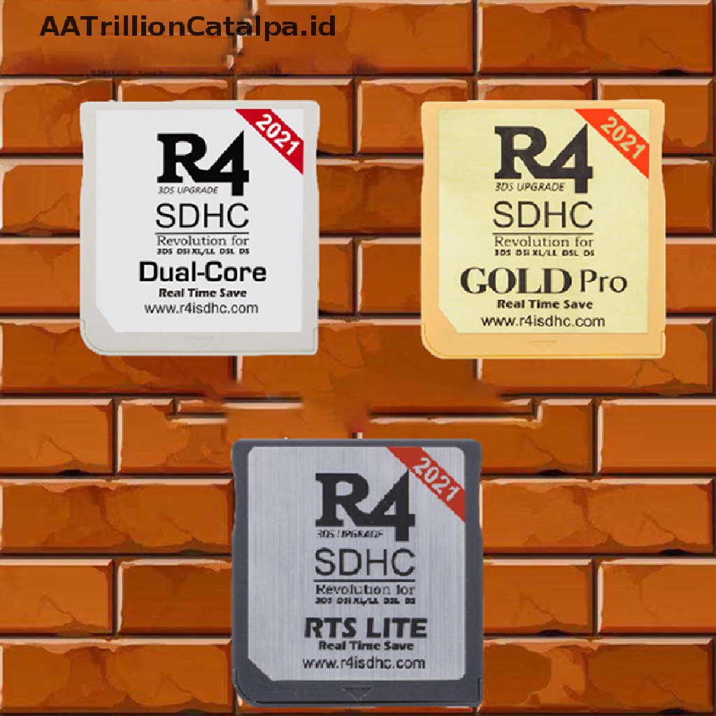 Aatrillioncatalpa 2021 R4 Gold Pro SDHC Dengan Adapter USB Untuk DS / 3DS / 2DS / Revolution Cartridge