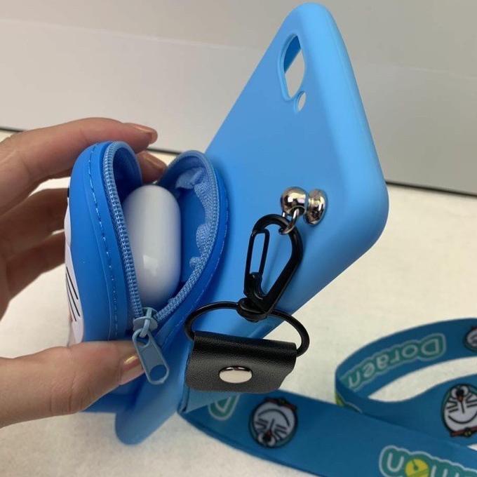 (KD-713)-Oppo Reno 5F/ Reno 4/ Reno 4Pro/ CASE KARAKTER DOMPET KOIN + TALI GANTUNGAN-Paling Bagus