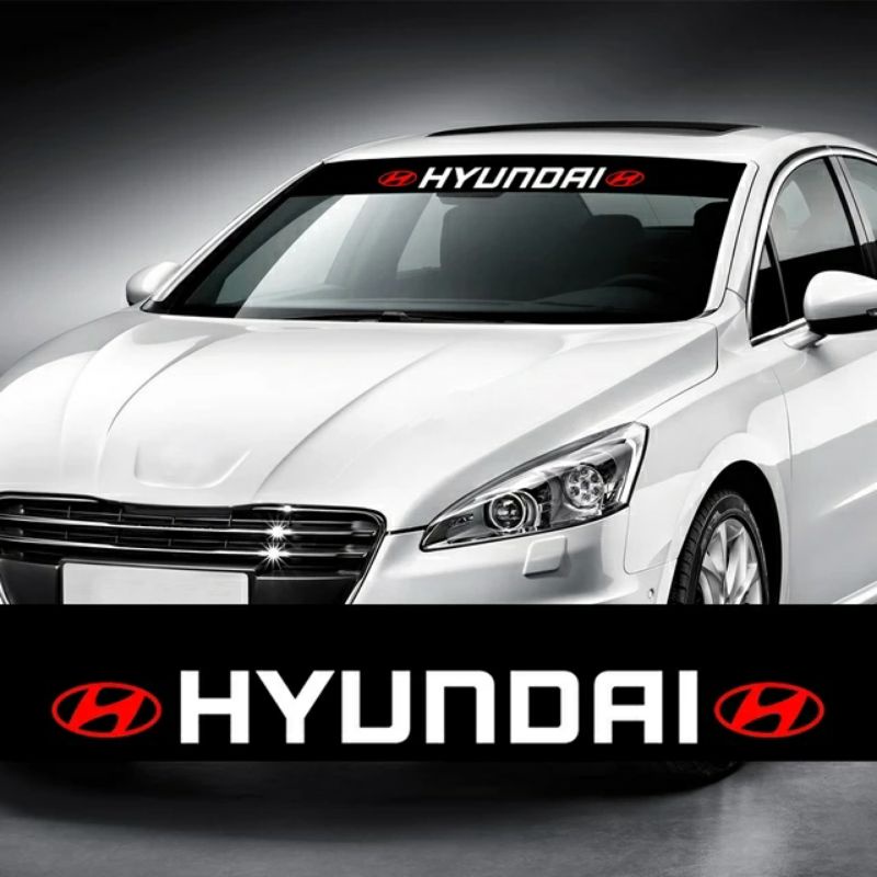 Stiker Mobil Hyundai Stiker Kaca Depan Belakang Untuk Mobil Hyundai Stiker Cutting Mobil