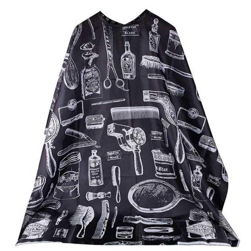 Courtier Jubah Apron Pangkas Rambut Salon Barbershop Cape - WB01 - Black