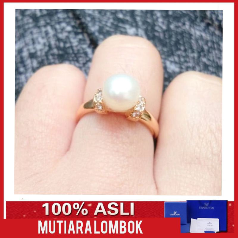 cincin mutiara lombok cincin mutiara asli perhiasan mutiara cincin mutiara tawar mutiara asli lombok