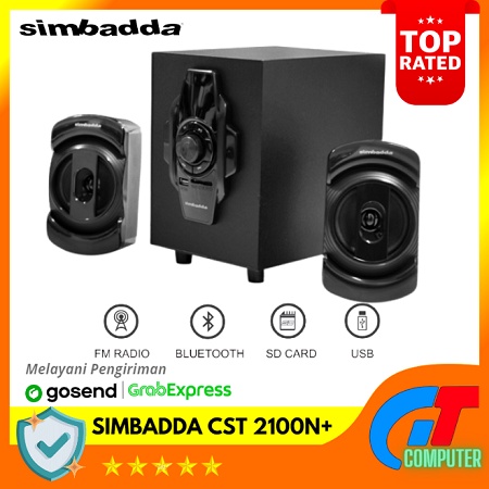 Speaker Bluetooth Simbadda CST 2100N+ - Subwoofer Bass Music Player -