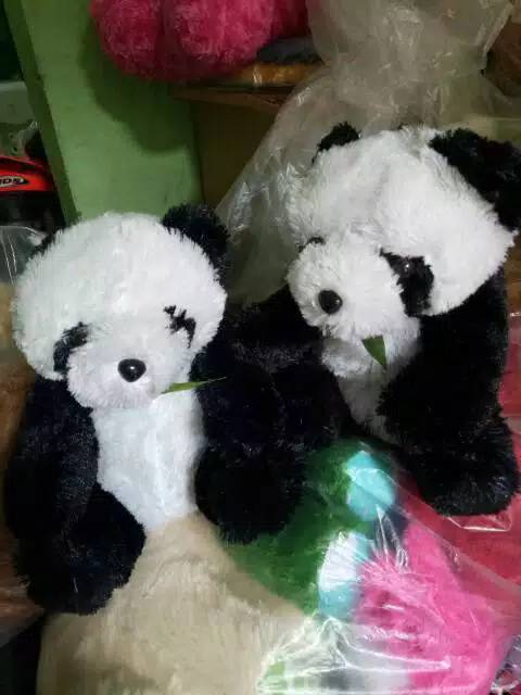 Boneka panda rumput size :S