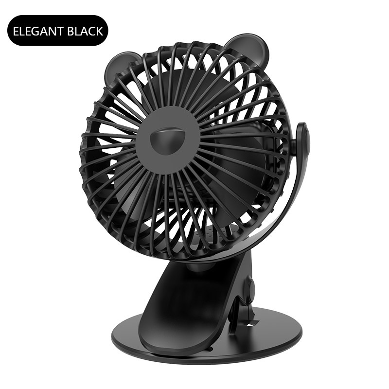 Kipas Angin Mini Portabel Ultra-tenang Kipas Klip Kecepatan Angin 3-kecepatan Volume Tinggi Yang Cocok Untuk Meja Dan Tempat Tidur