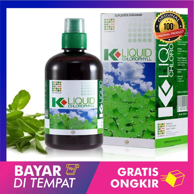 K-LIQUID CHLOROPHYLL FUNGSI UTAMA K-LIQUID CHLOROPHYLL:  Cleansing Membersihkan sistem pencernaan, m