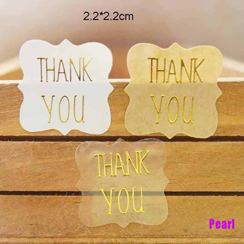 

TQL05 Sticker Label Thank You Handmade Kotak Letter Gold Seal Kemasan