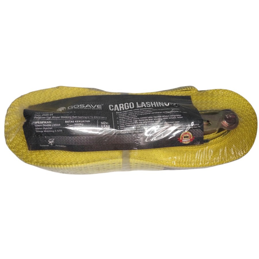 Webbing Cargo Lashing Belt 5Ton x 15M Rachet Tie Down Trackbelt GOSAVE