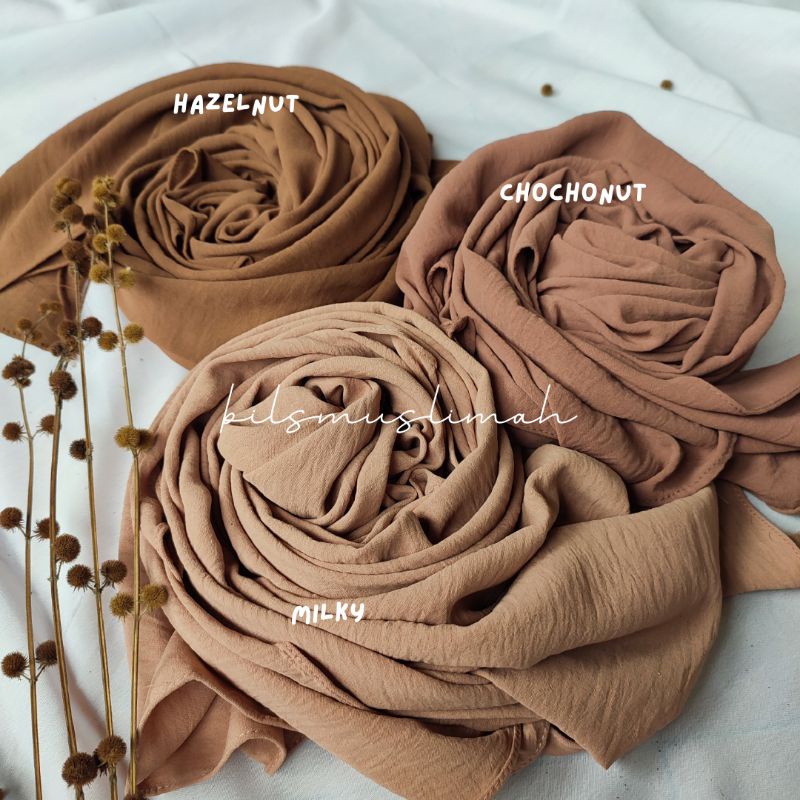 PASMINA CRINCKLE AIRFLOW PREMIUM 180X75CM | PASMINA CRINCKLE