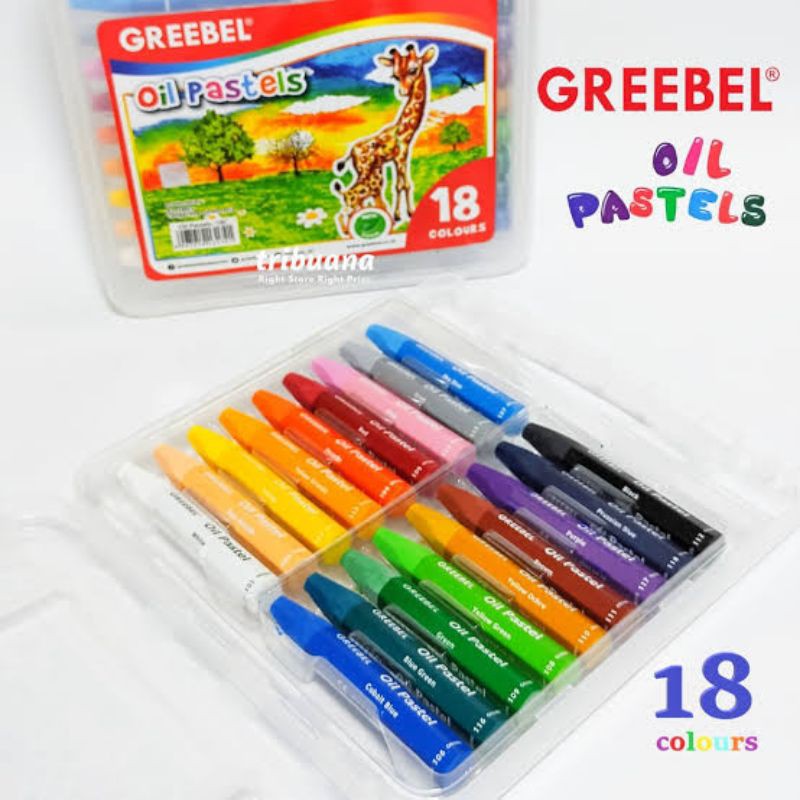 

crayon oil pastel greebel isi 18