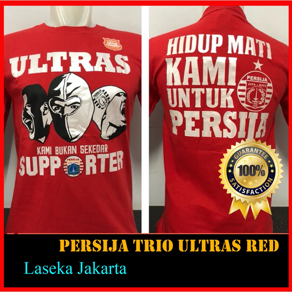 Kaos Ultras Persija Jakarta Baju Distro The Jak Mania Hitam