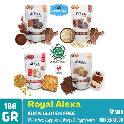 

ROYAL ALEXA - COOKIES ALMOND 180GR - GLUTEN FREE