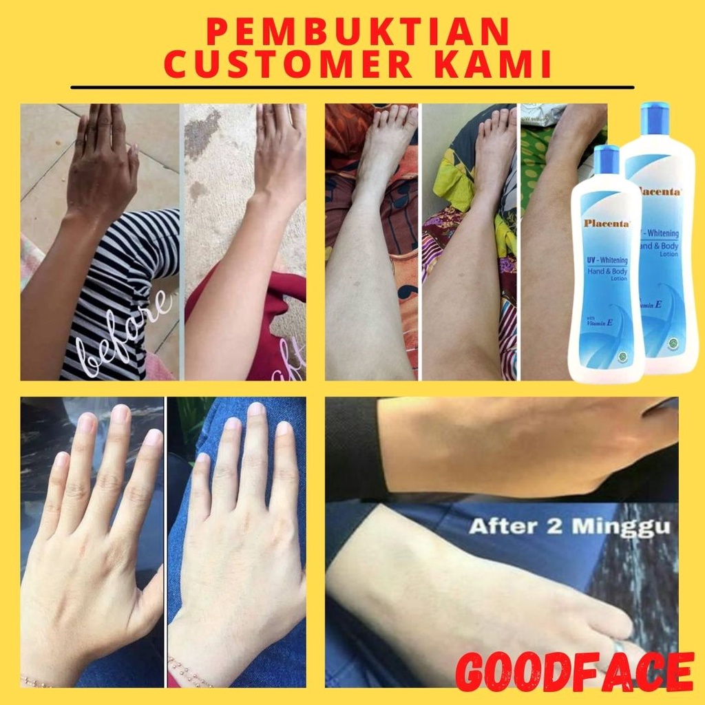 PLACENTA UV WHITENING HANDBODY - LOTION WHITENING VIT E - PEMUTIH BADAN PERMANEN