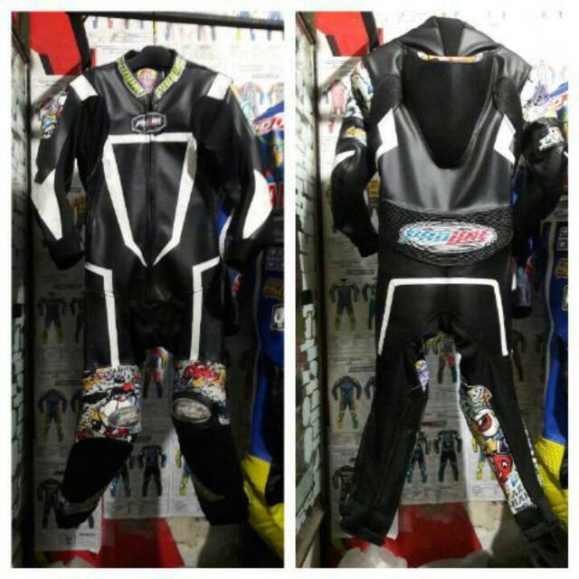 Wearpack anak balap bahan kulit