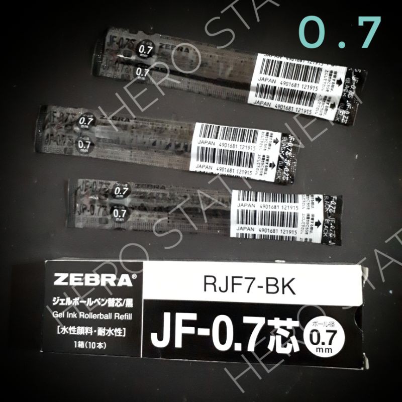 

Refill ballpen ballpoint pen zebra sarasa 0.7 mm tinta hitam