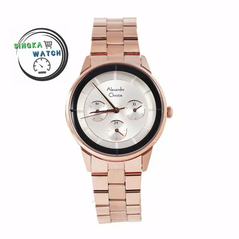 JAM TANGAN WANITA ALEXANDRE CHRISTIE AC ORI SERI 2714BF