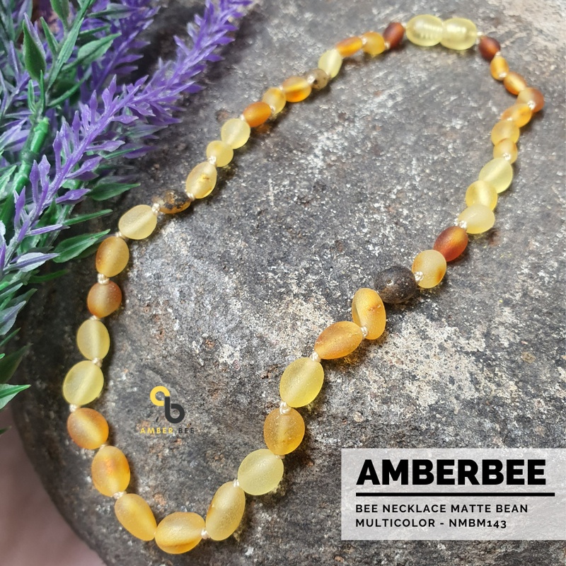 Kalung Amber Bayi dan Anak Tumbuh Gigi Matte Multicolor NMBM143 by Amber bee